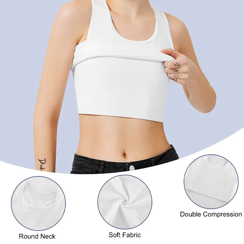 Full Chest Binder- White