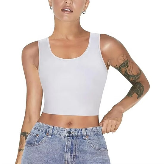 Pull Over Chest Binder - White